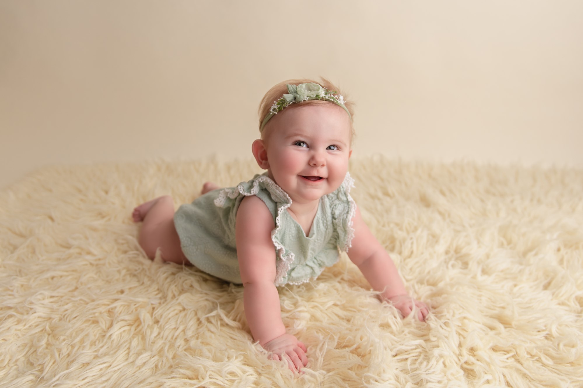 Milestones of an Indoor 6 Month Baby Photoshoot