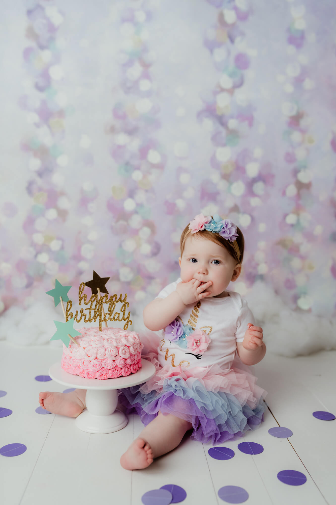 baby milestone cake smash photography marietta ga