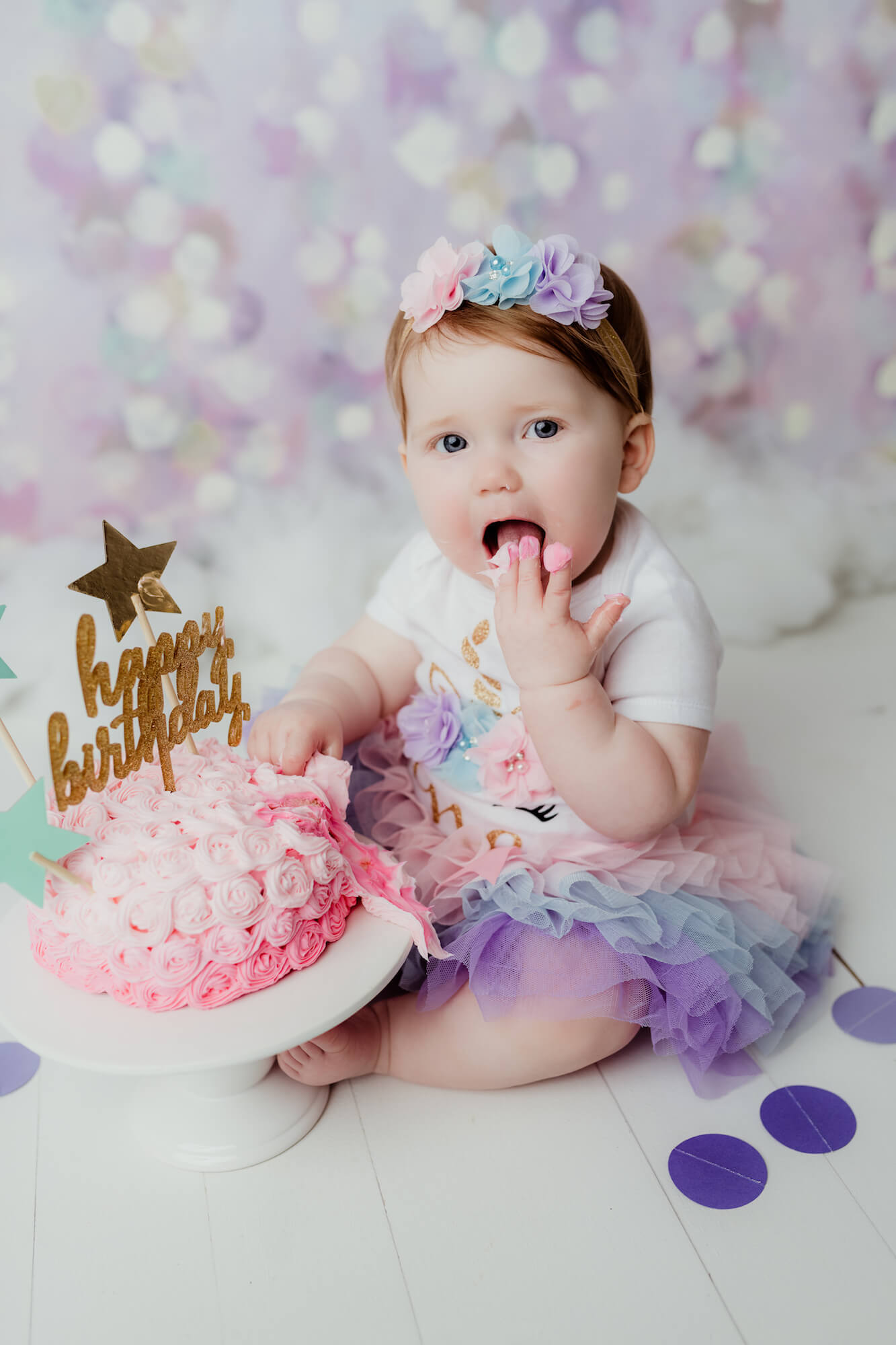 baby milestone cake smash photography marietta ga